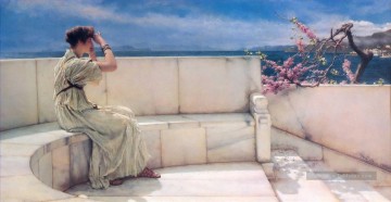 Expectations romantique Sir Lawrence Alma Tadema Peinture à l'huile